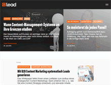 Tablet Screenshot of lead-digital.de